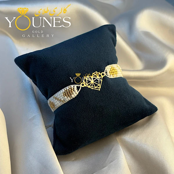 دستبند میوکی اوریگامی قلب طلا